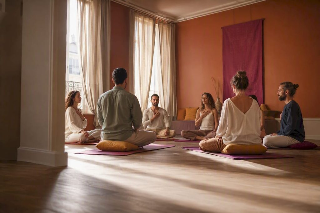 Participants adultes aux ateliers de tantra à Paris