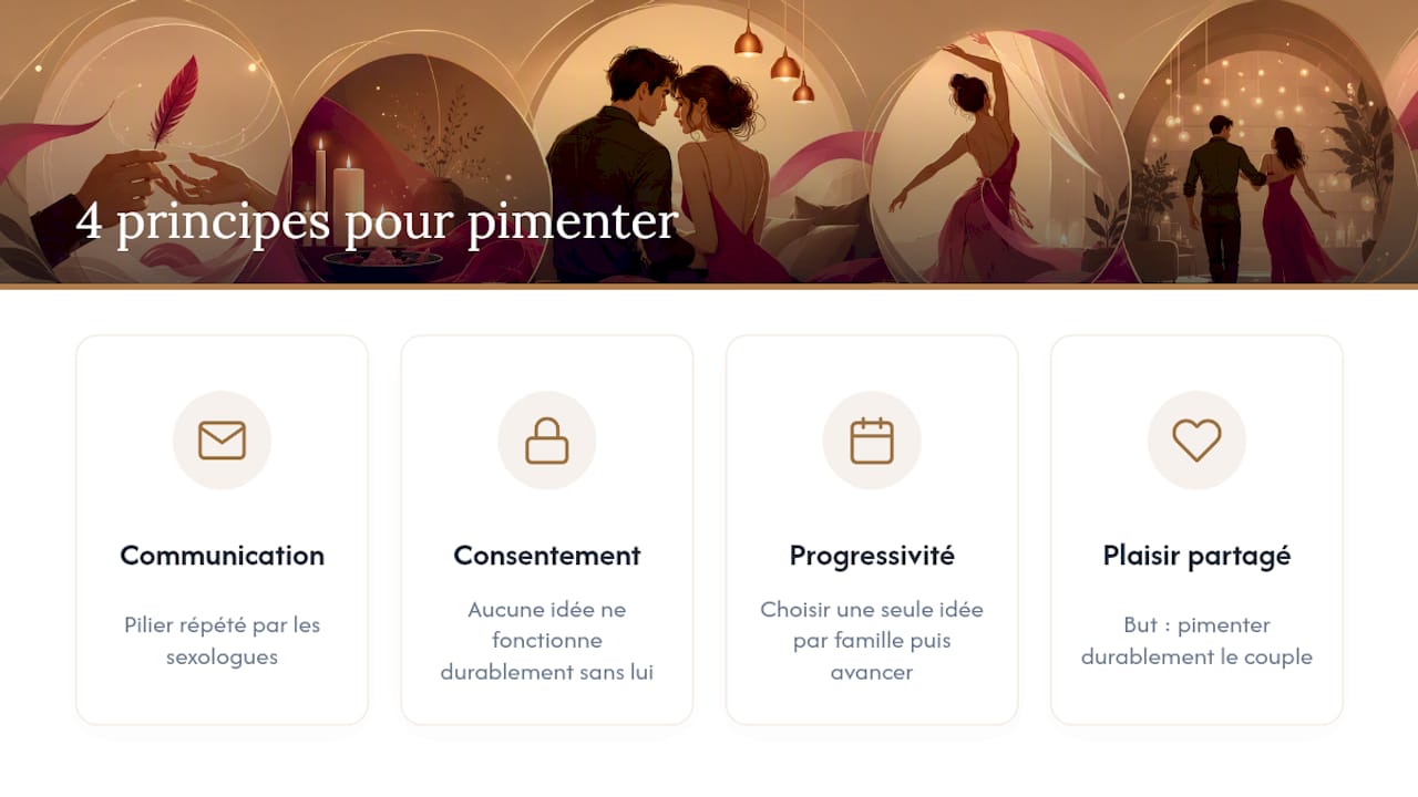 Les quatre piliers d'une complicité sensuelle